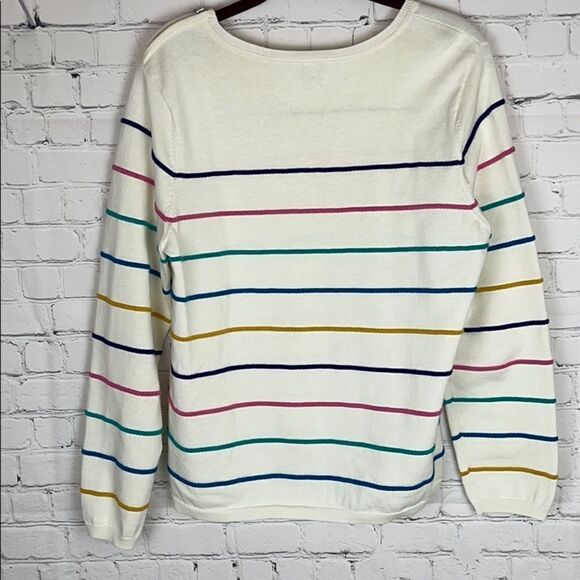 Talbots Sweater with Raised Stripes Petite Large - Picture 6 of 6